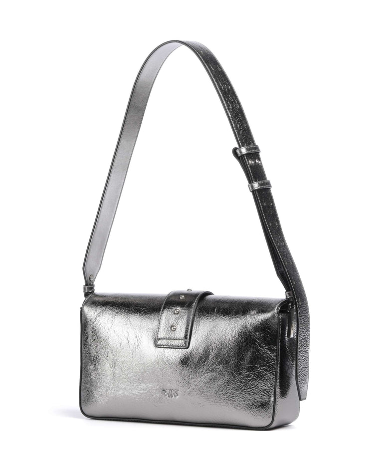 Pinko Love One Classic Slouchy Shoulder bag antracite/old silver