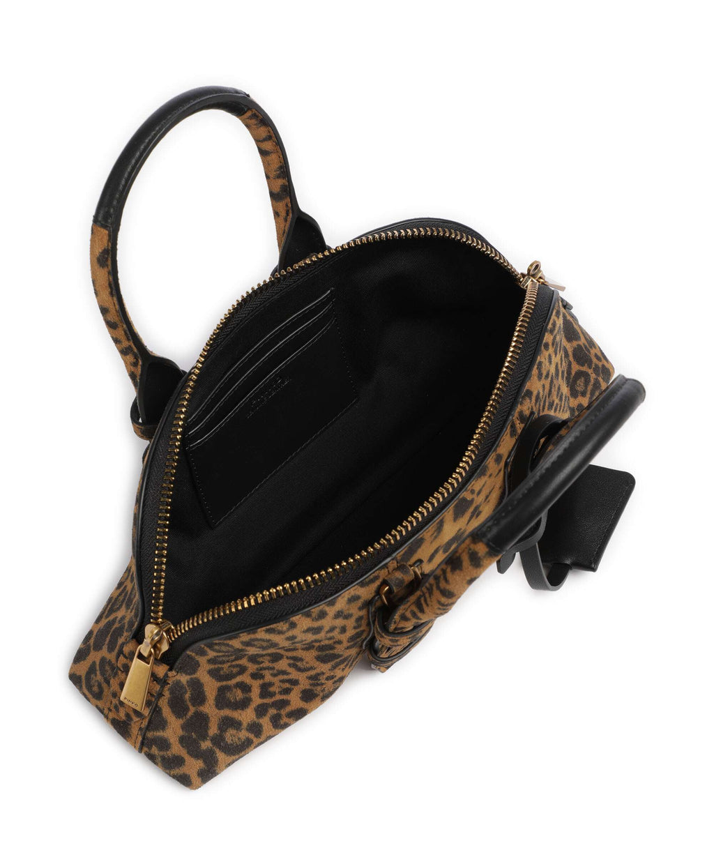 Pinko Bowling Horizontal Handbag maculato/marrone/antique gold