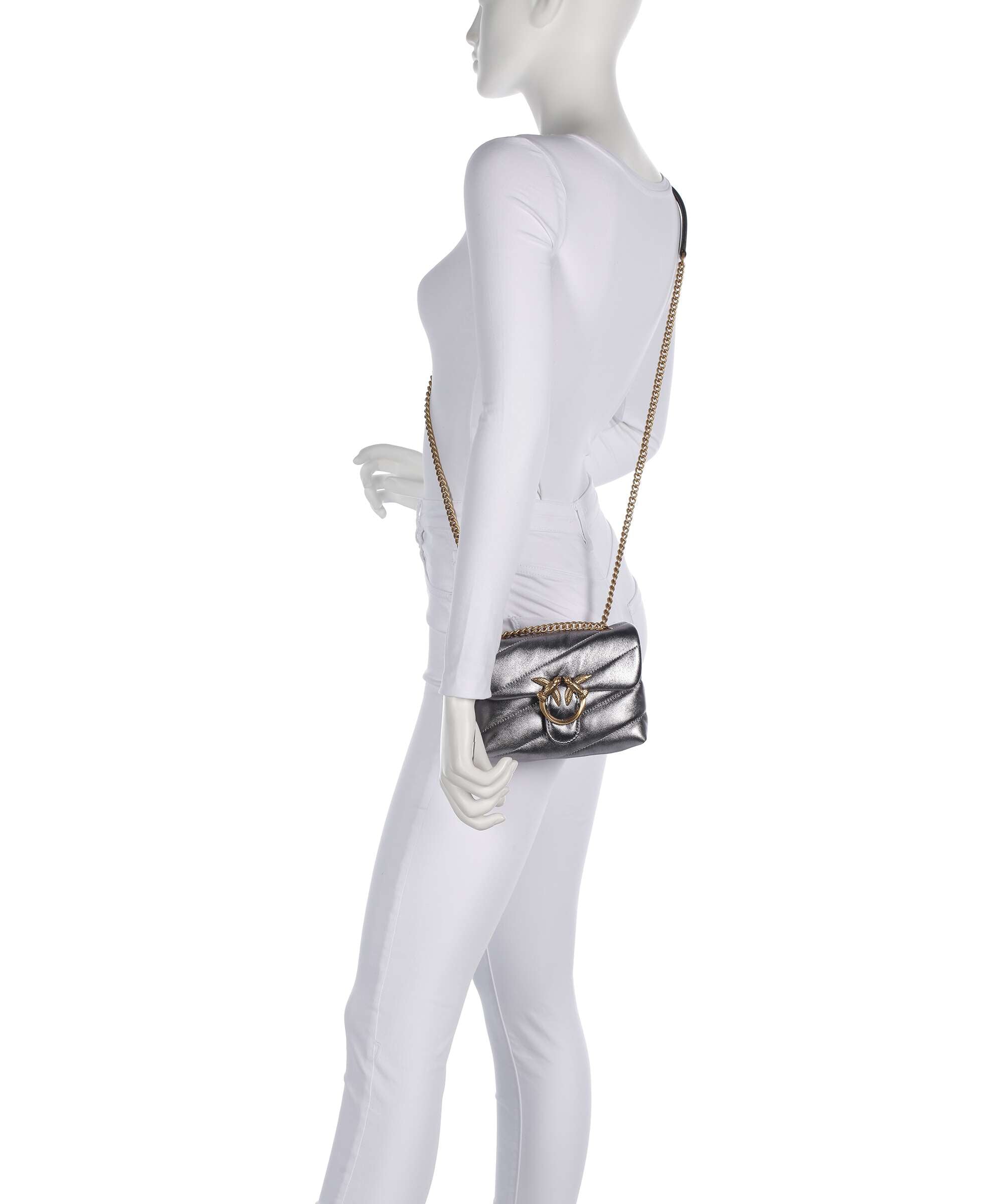 Pinko Love Puff Baby Shoulder bag antracite/antique gold