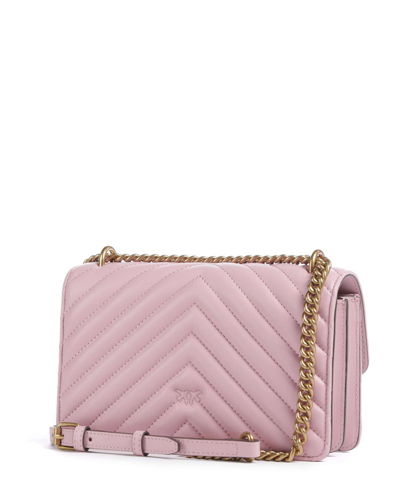 Pinko Love One Mini Shoulder bag rosa chiaro/antique gold