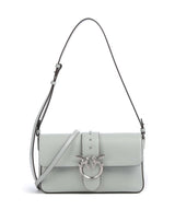 Pinko Love One Classic Slouchy Sac porté épaule grigio perla/old silver