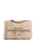 Pinko Love Puff Mini Shoulder bag beige/grigio fumo/antique gold