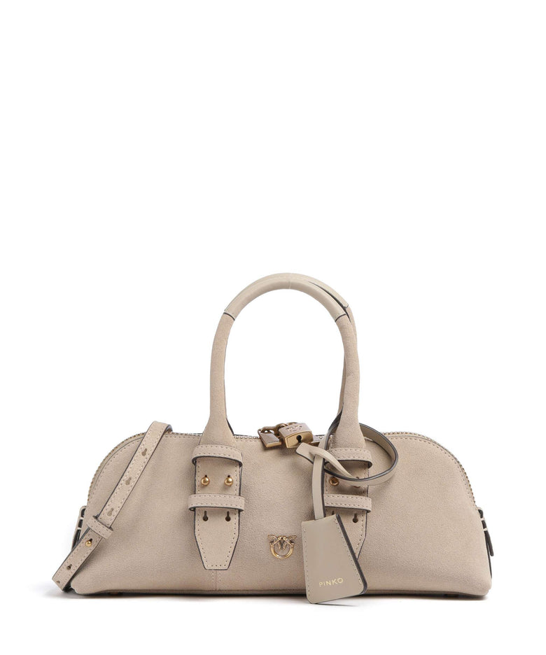 Pinko Bowling Horizontal Handbag beige/grigio fumo/antique gold