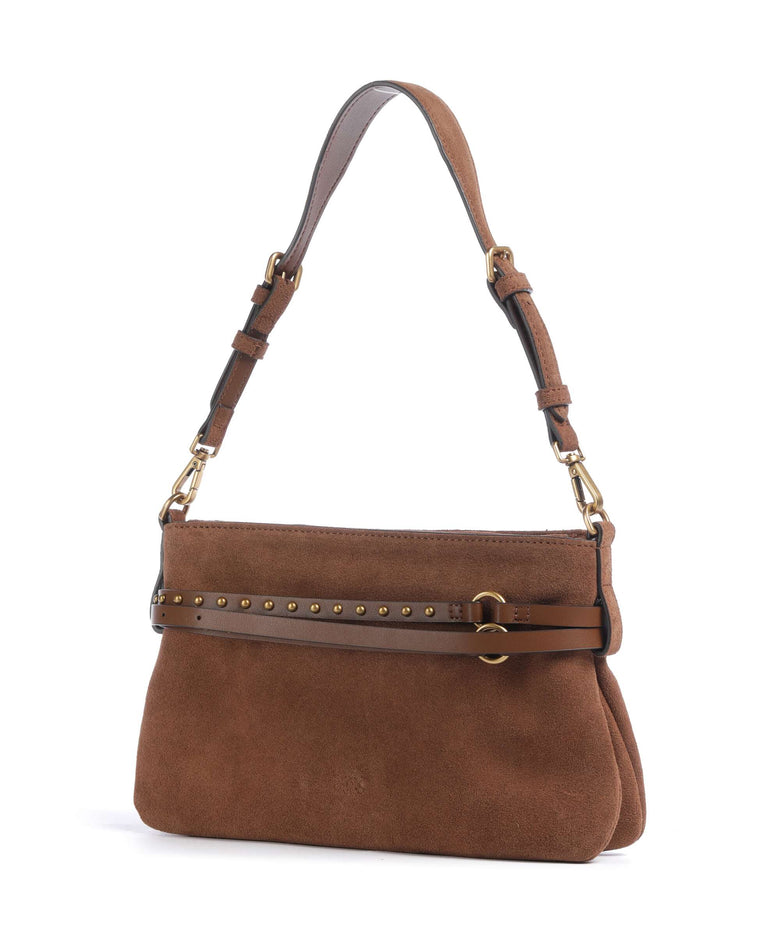 Pinko Belt Mini Shoulder bag marrone/leone/antique gold