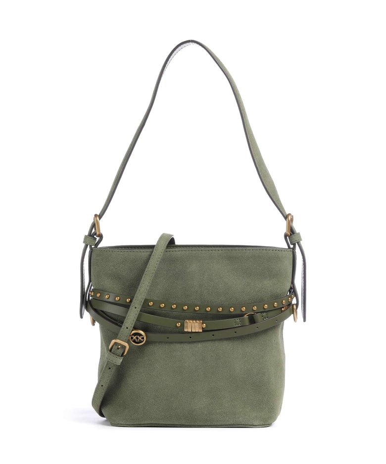 Pinko Belt Mini Bucket bag oliva capulet/antique gold