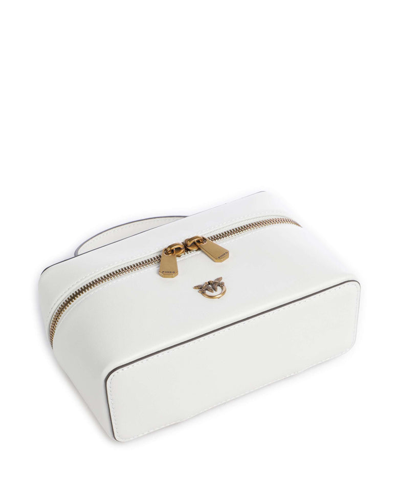 Pinko Vanity Mini Crossbody bag bianco nembo/antique gold