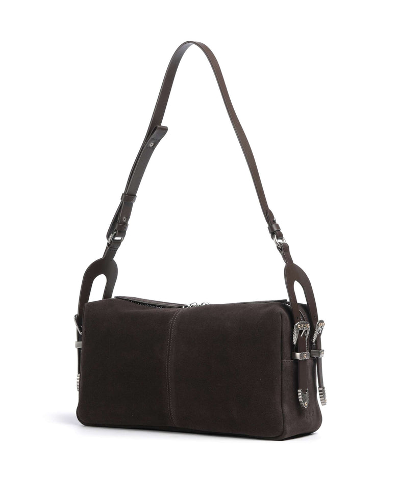 Pinko 24 Classic Shoulder bag marrone/chicco di caffe/old silver