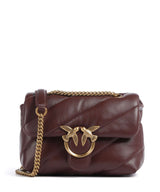 Pinko Love Puff Mini Sac porté épaule burgundy wine/antique gold