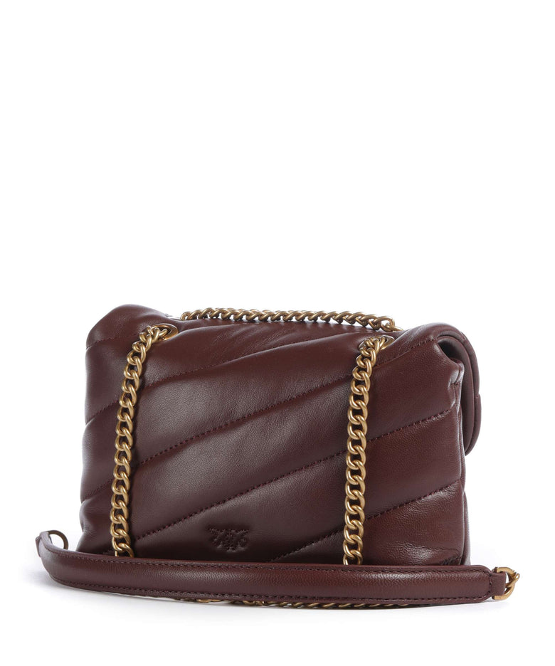 Pinko Love Puff Baby Shoulder bag burgundy wine/antique gold