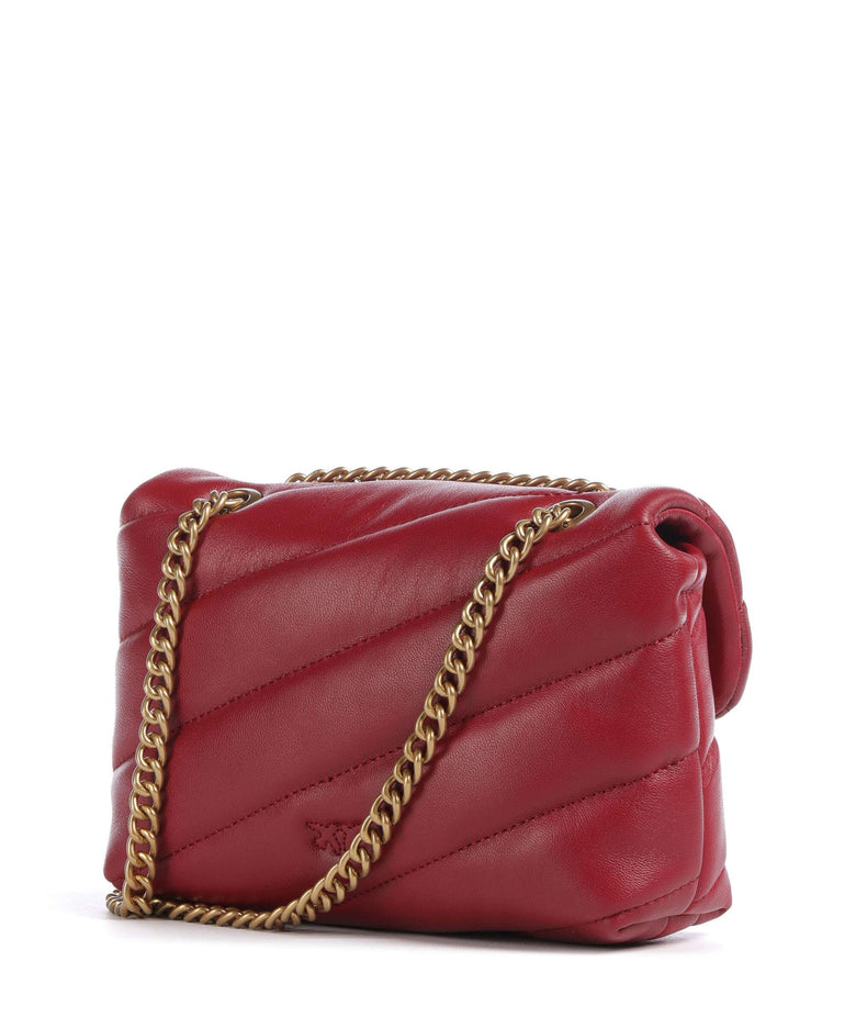 Pinko Love Puff Baby Shoulder bag rosso scuro/antique gold