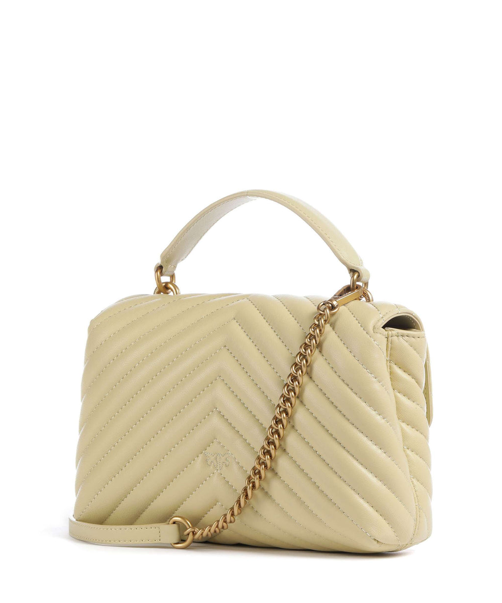 Pinko Love Lady Puff Mini Handbag giallo vaniglia/antique gold