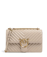 Pinko Love One Classic Sac porté épaule beige/grigio fumo/antique gold