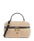 Pinko Vanity Soft Mini Crossbody bag rafia/nero/antique gold