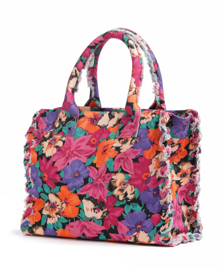 Pinko Beach Handbag fuxia/multicolor/antique gold