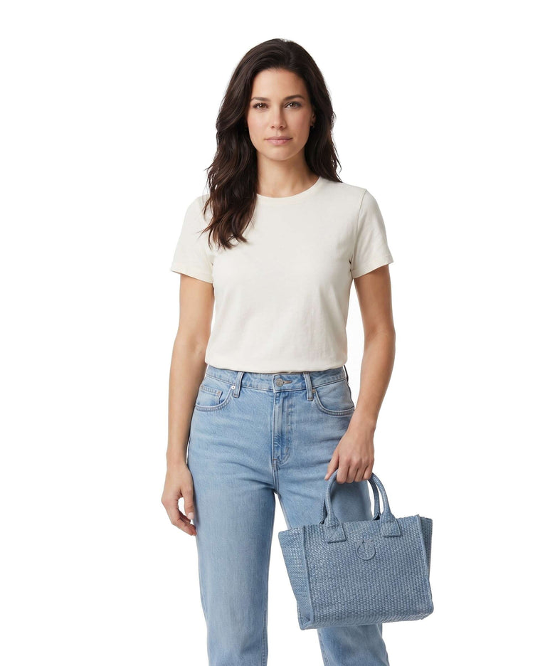 Pinko Beach Mini Handbag light blue