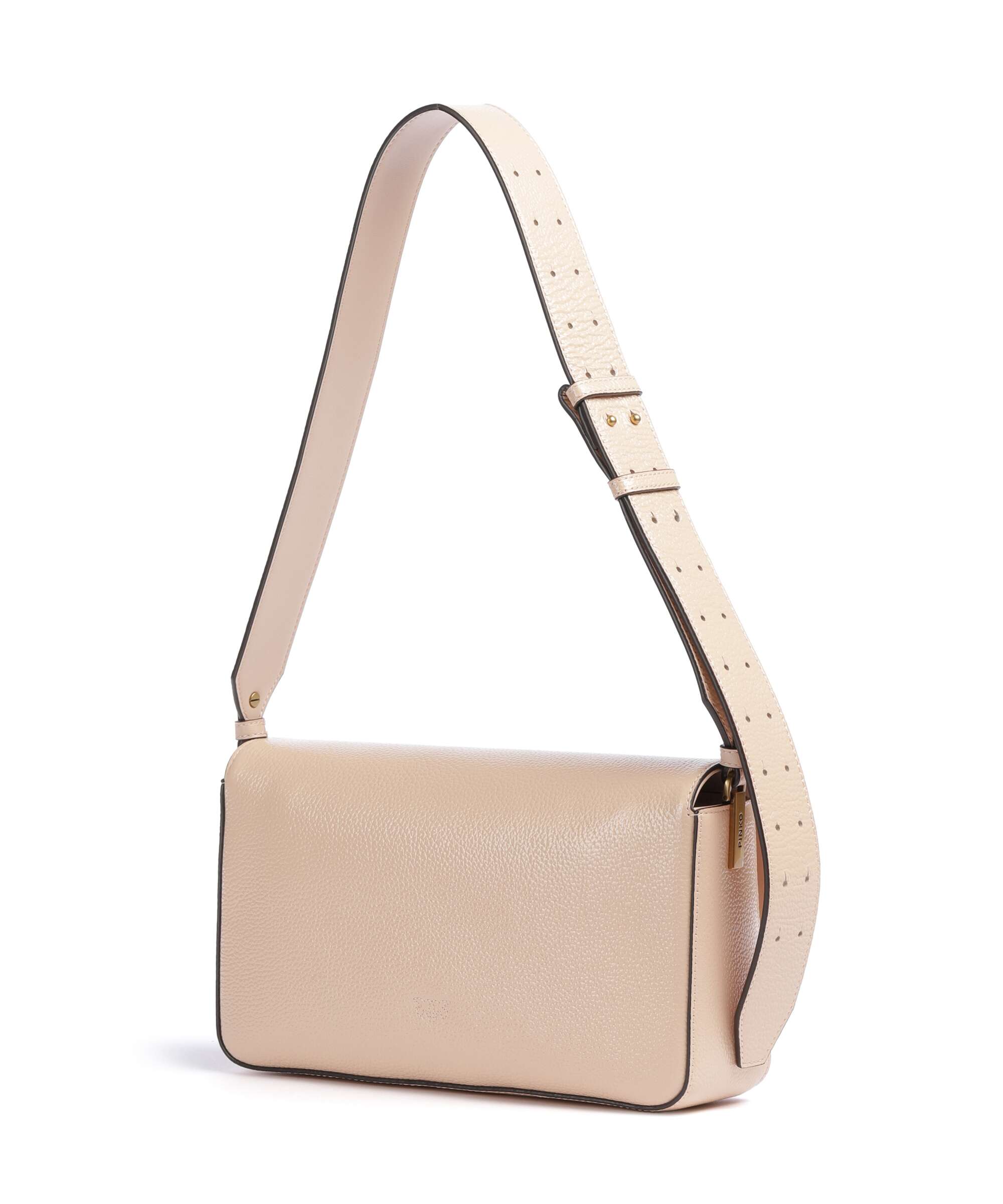 Pinko Love One Classic Slouchy Shoulder bag light pink/antique gold