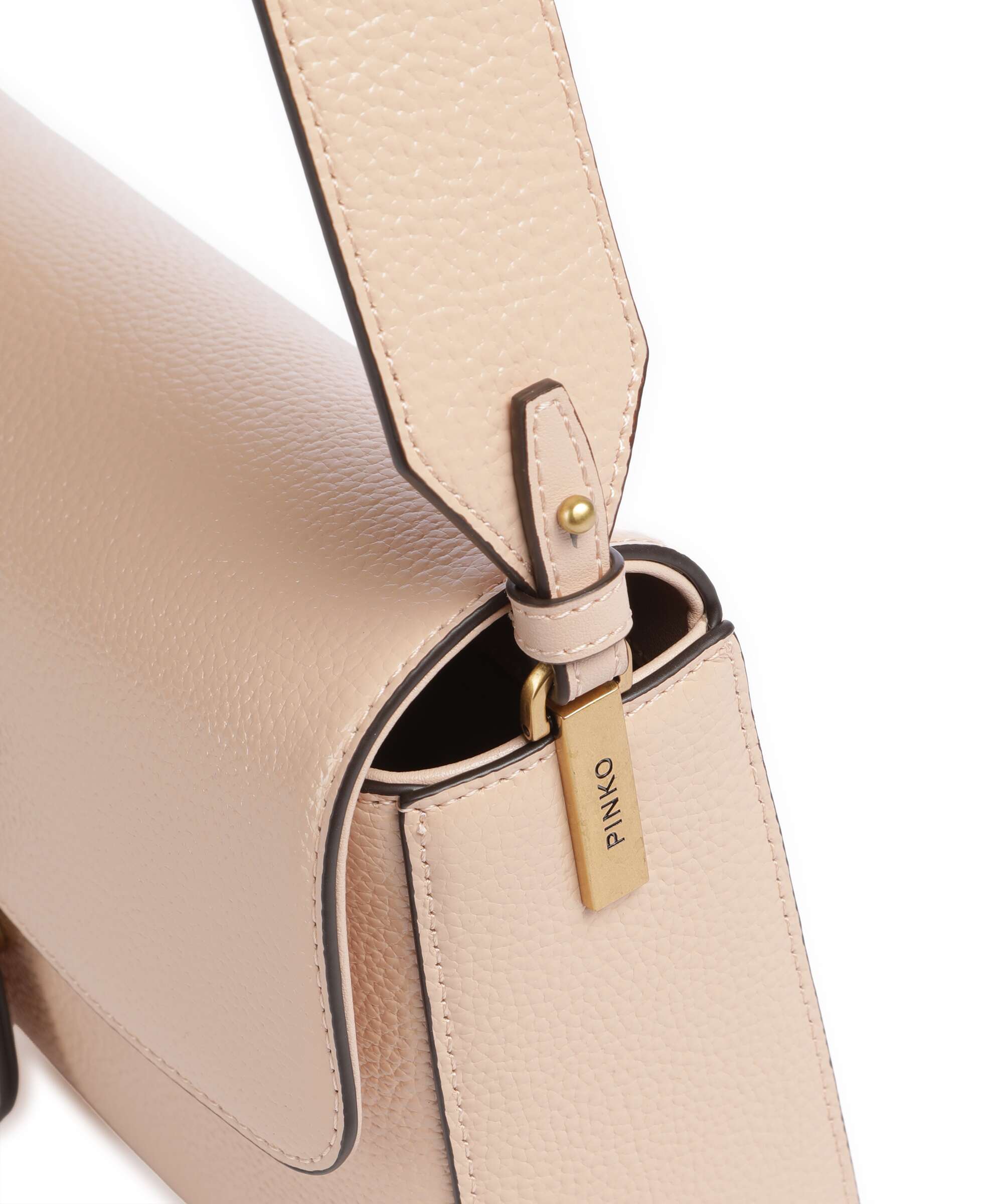 Pinko Love One Classic Slouchy Shoulder bag light pink/antique gold