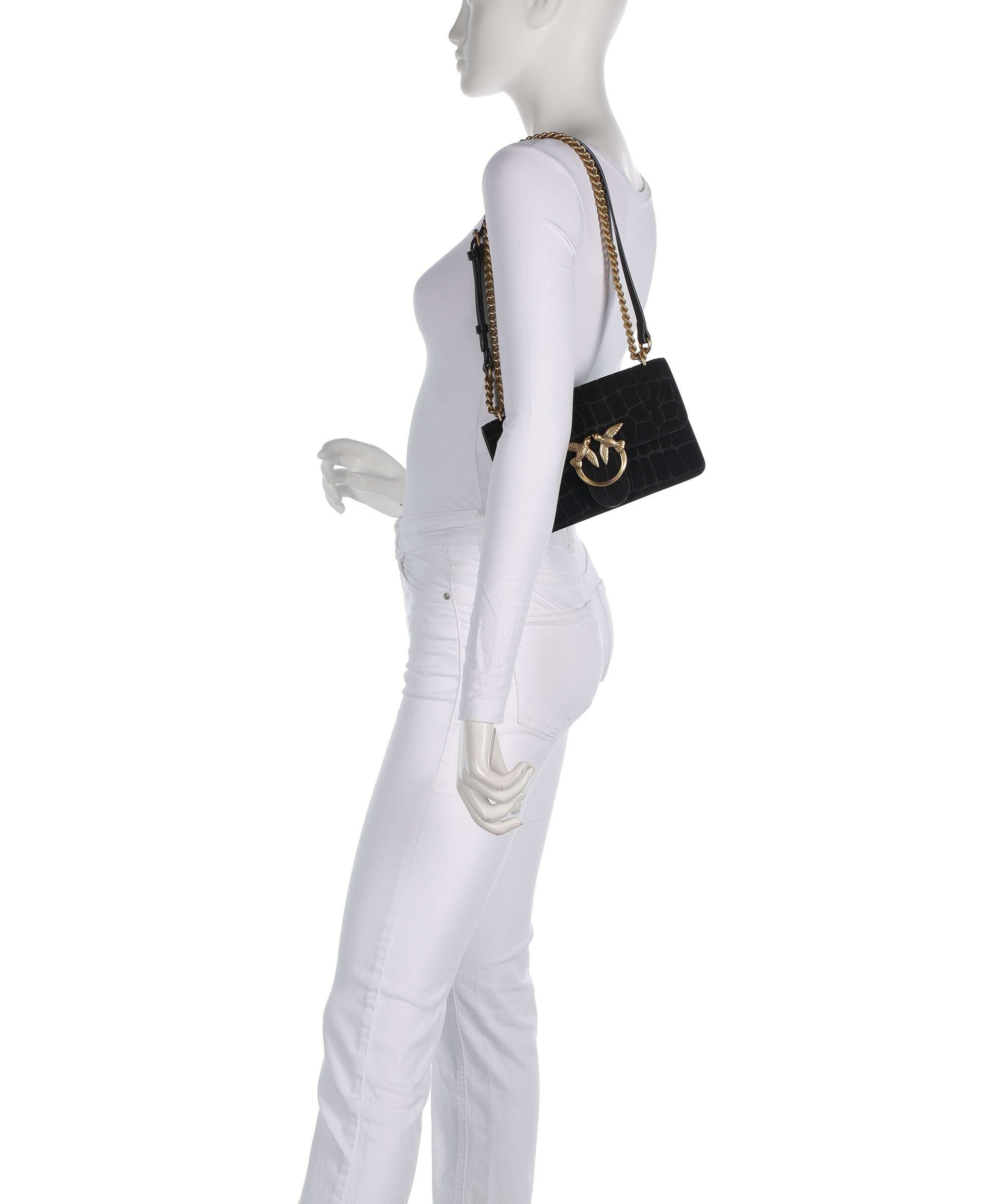 Pinko Love One Mini Shoulder bag nero/antique gold