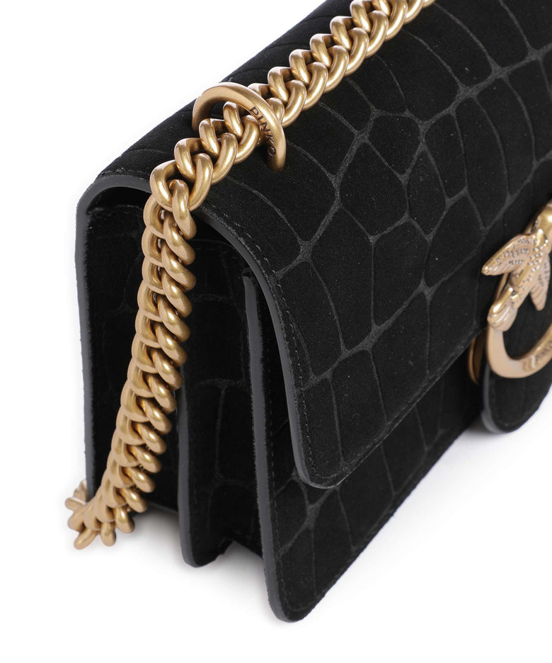 Pinko Love One Mini Shoulder bag nero/antique gold