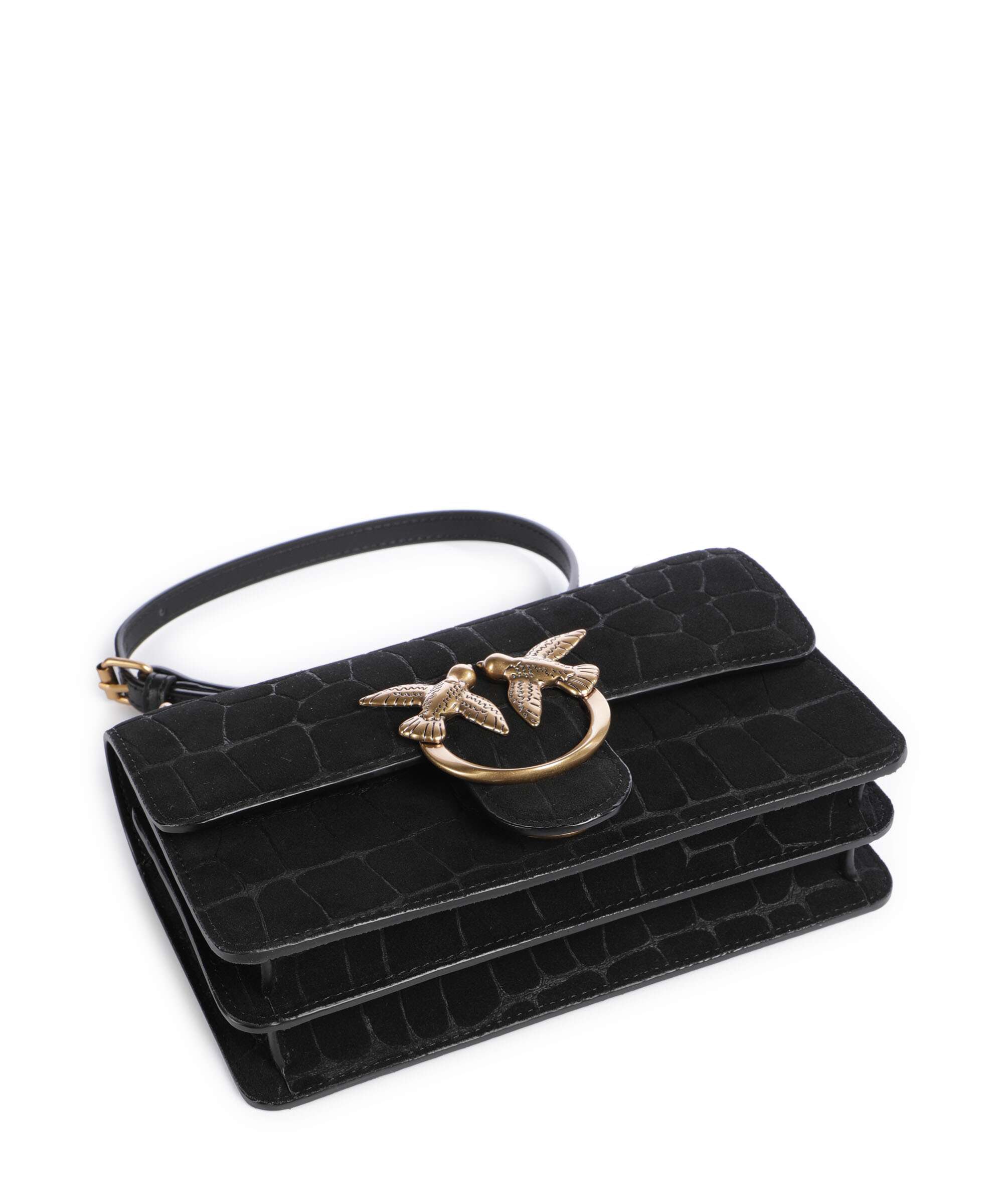 Pinko Love One Mini Shoulder bag nero/antique gold
