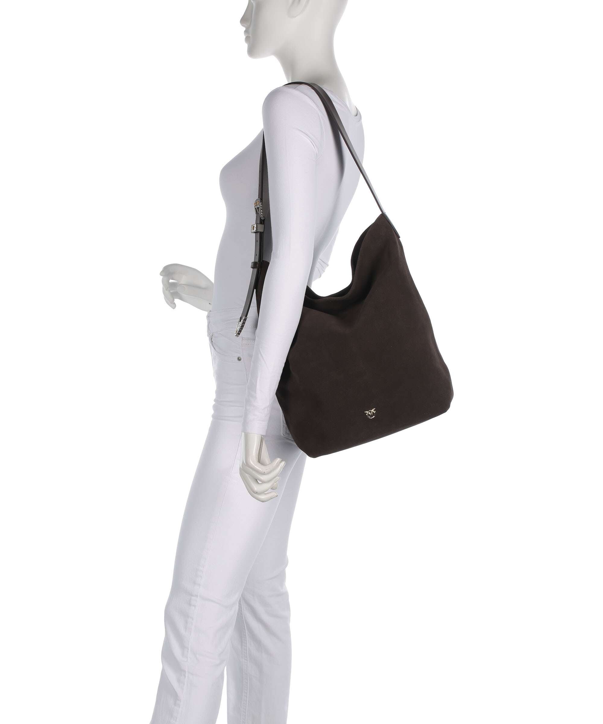 Pinko Big Hobo bag marrone/chicco di caffe/mix gold