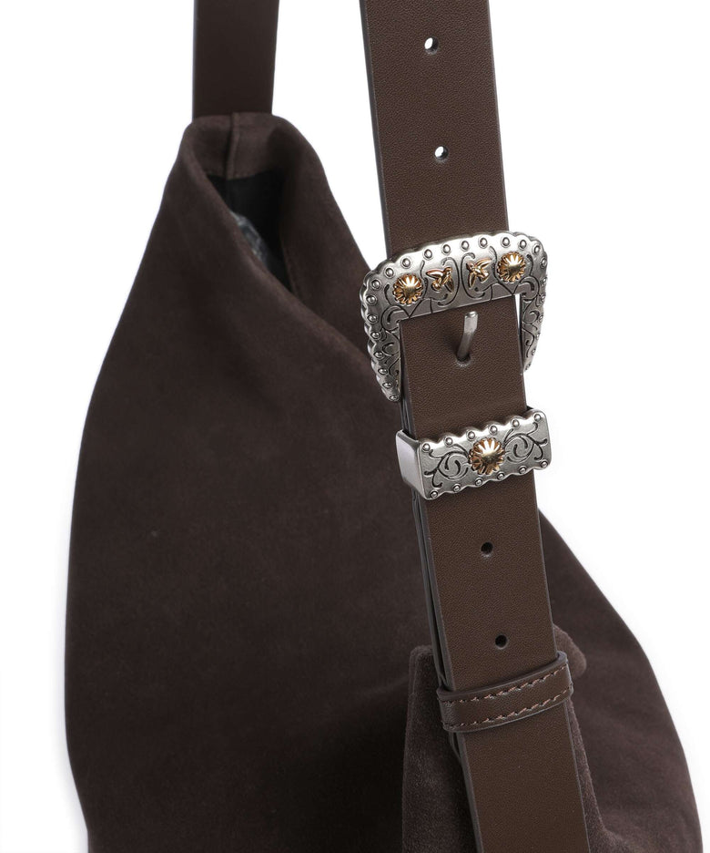 Pinko Big Hobo bag marrone/chicco di caffe/mix gold