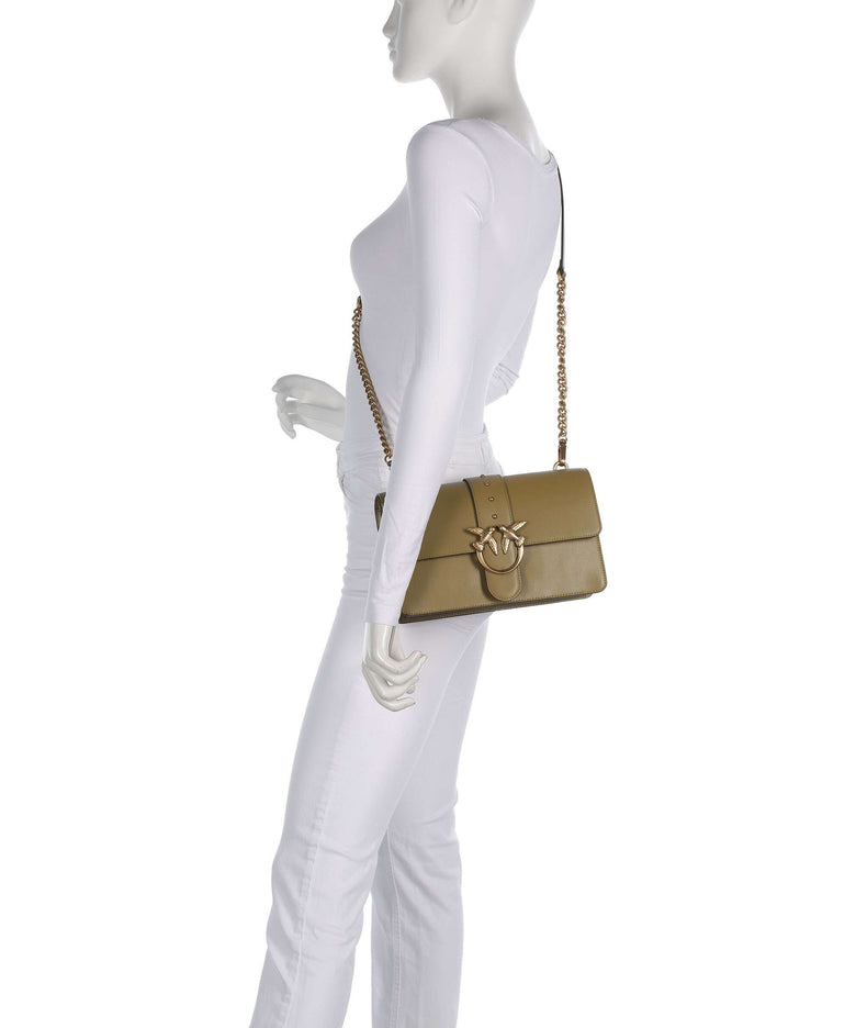 Pinko Love One Classic Crossbody bag verde canguro/antique gold