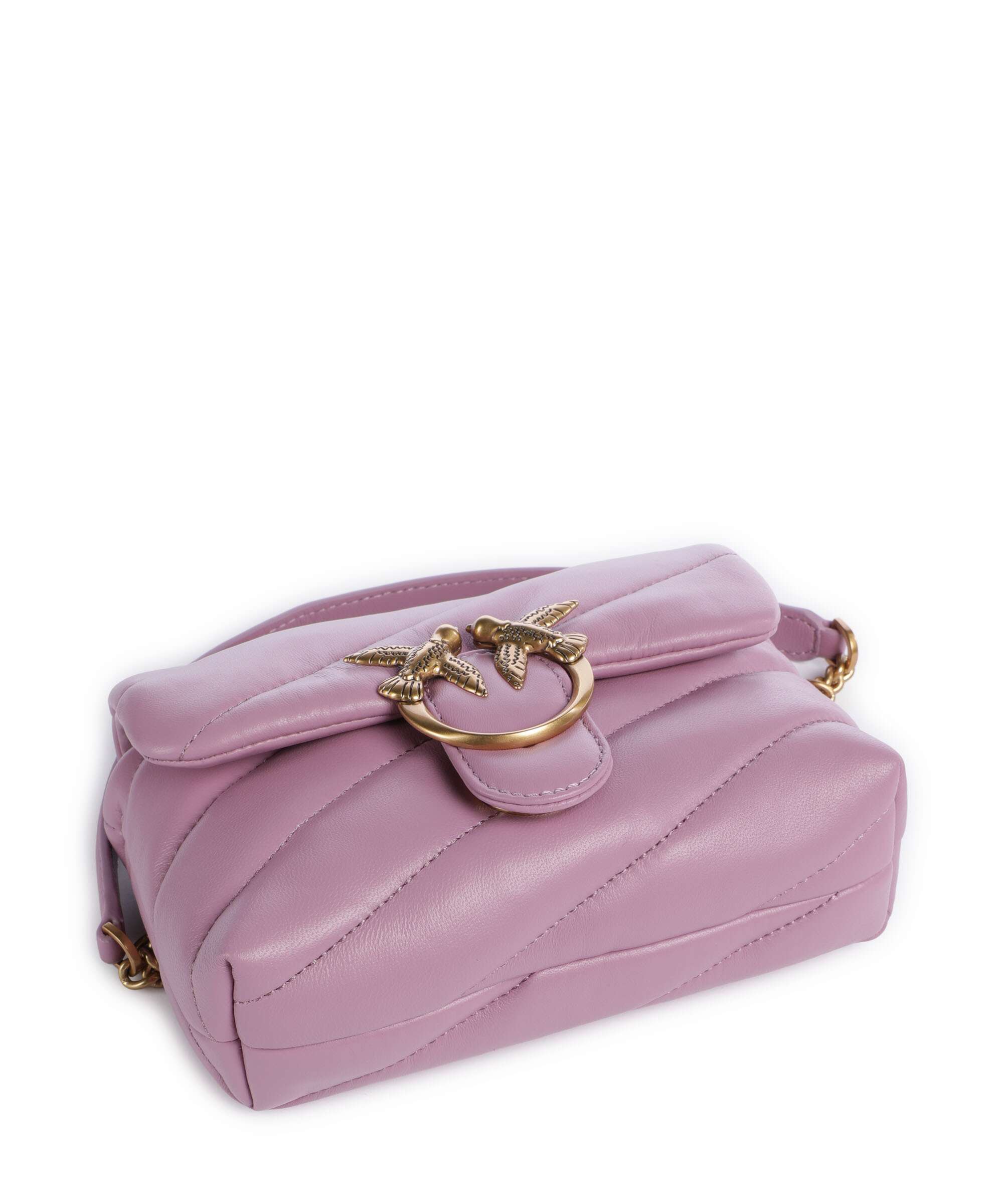 Pinko Love Puff Baby Shoulder bag lilla/antique gold