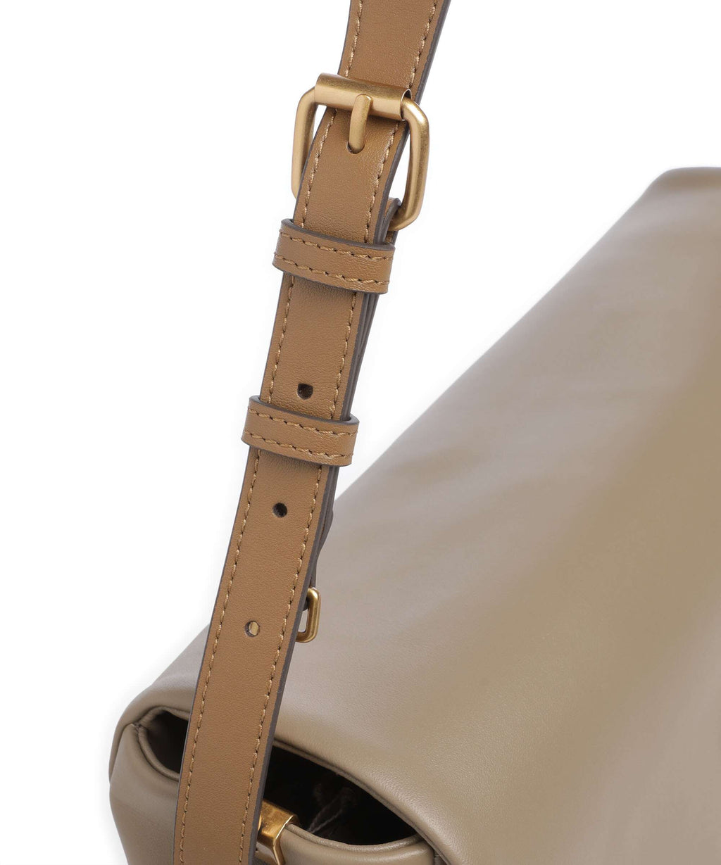 Pinko Click Soft Horizontal Shoulder bag marrone/caramella/antique gold