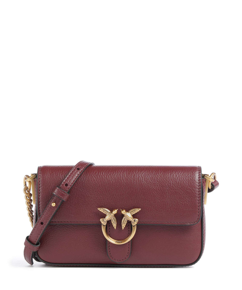 Pinko Love One Baby Slouchy Crossbody bag ribes intenso/antique gold