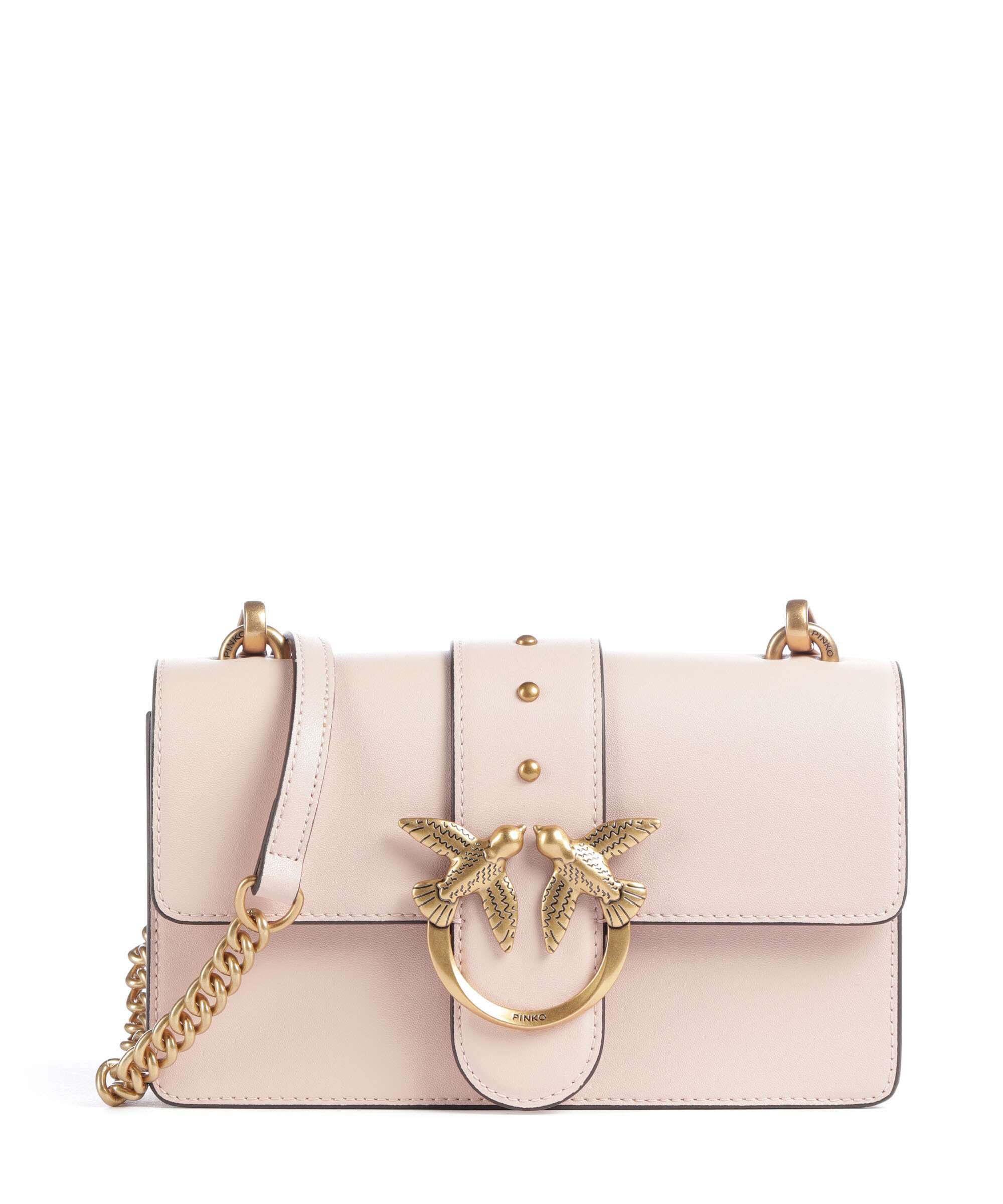Pinko Love One Mini Crossbody bag rosa cammeo/antique gold