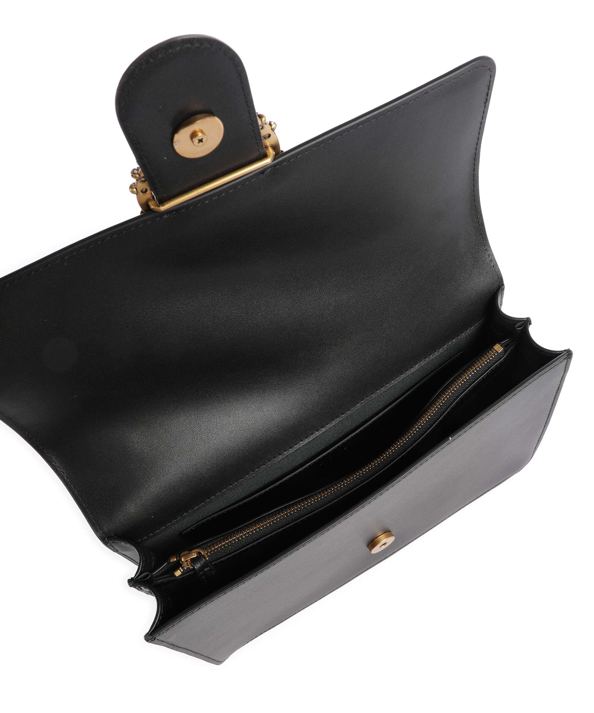 Pinko Love One Classic New Buckle Crossbody bag nero/antique gold