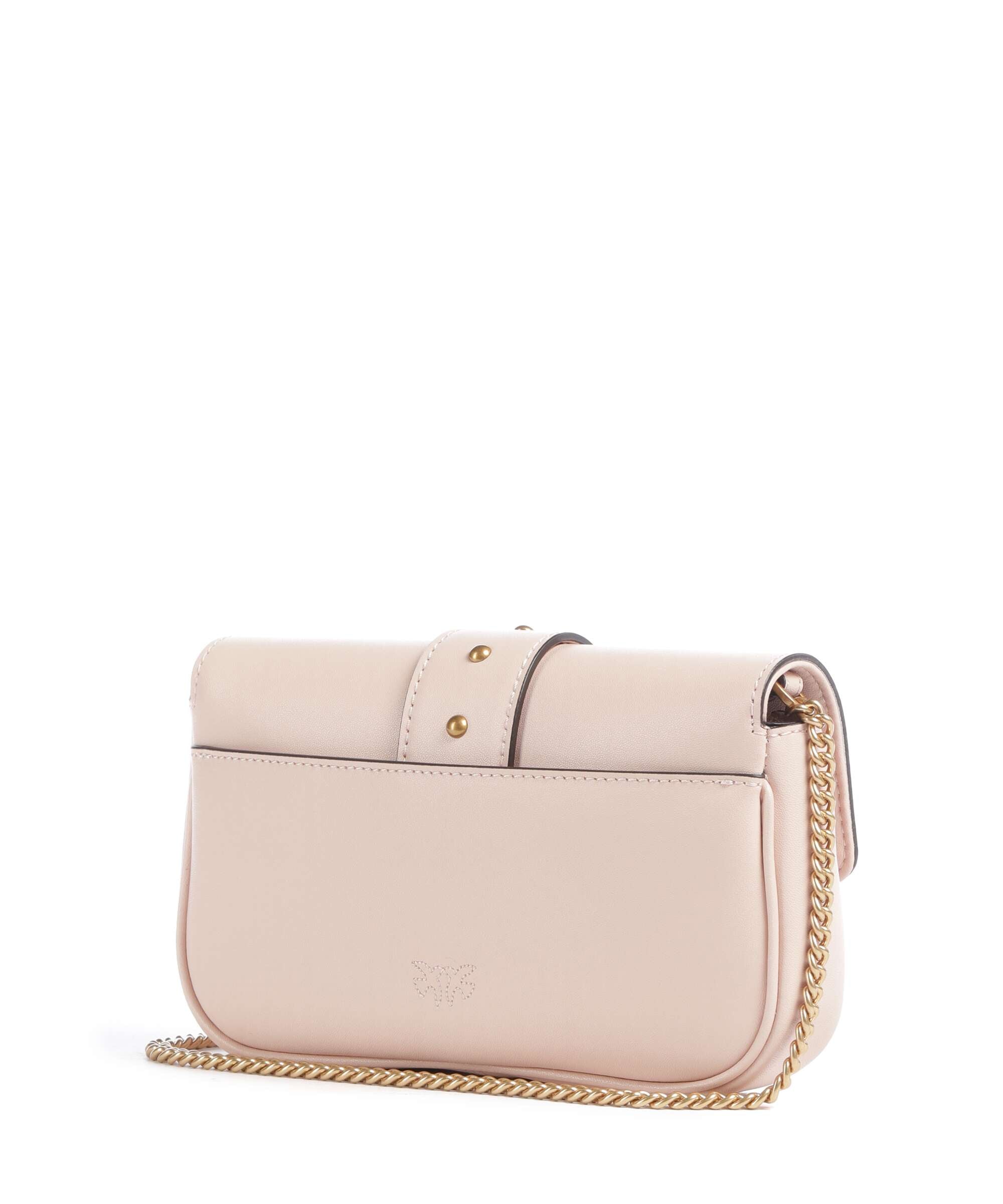 Pinko Love One Pocket New Buckle Crossbody bag rosa cammeo/antique gold