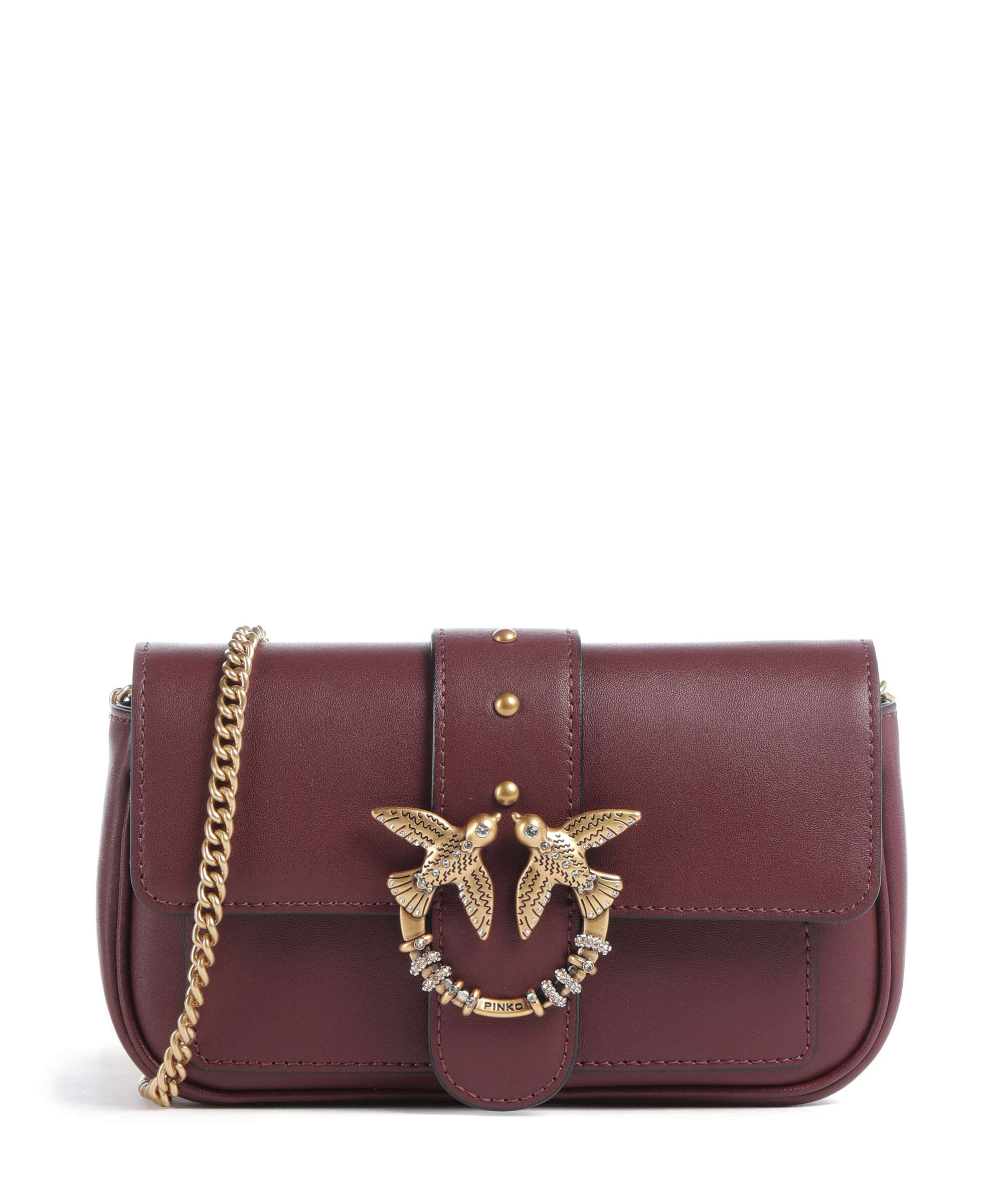 Pinko Love One Pocket New Buckle Crossbody bag ribes intenso/antique gold