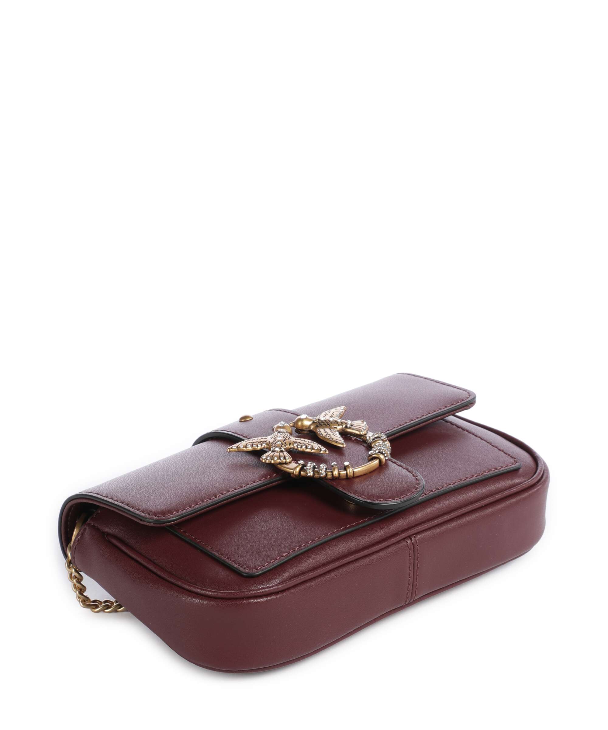 Pinko Love One Pocket New Buckle Crossbody bag ribes intenso/antique gold