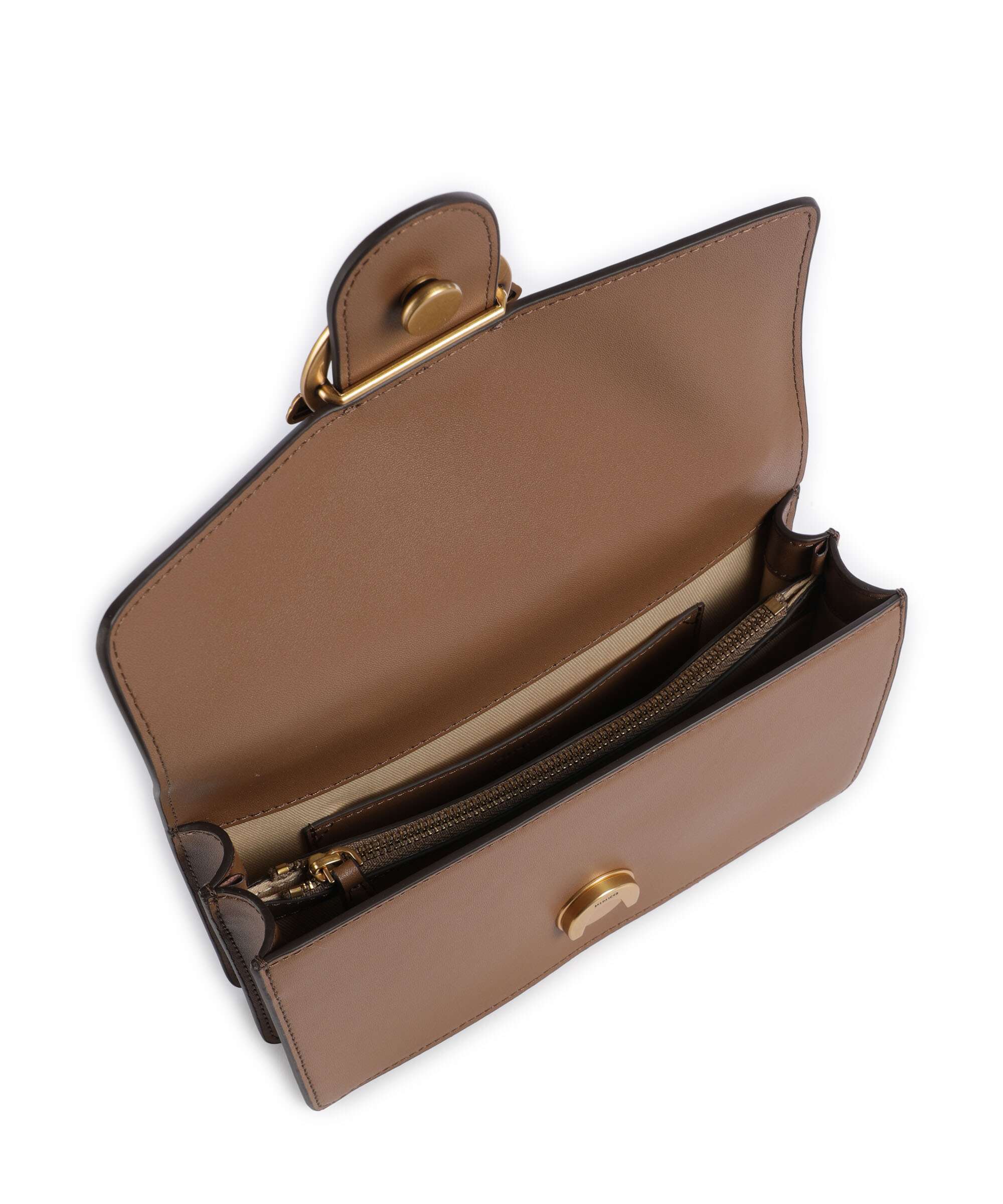 Pinko Love One Mini Crossbody bag marrone cognac/antique gold