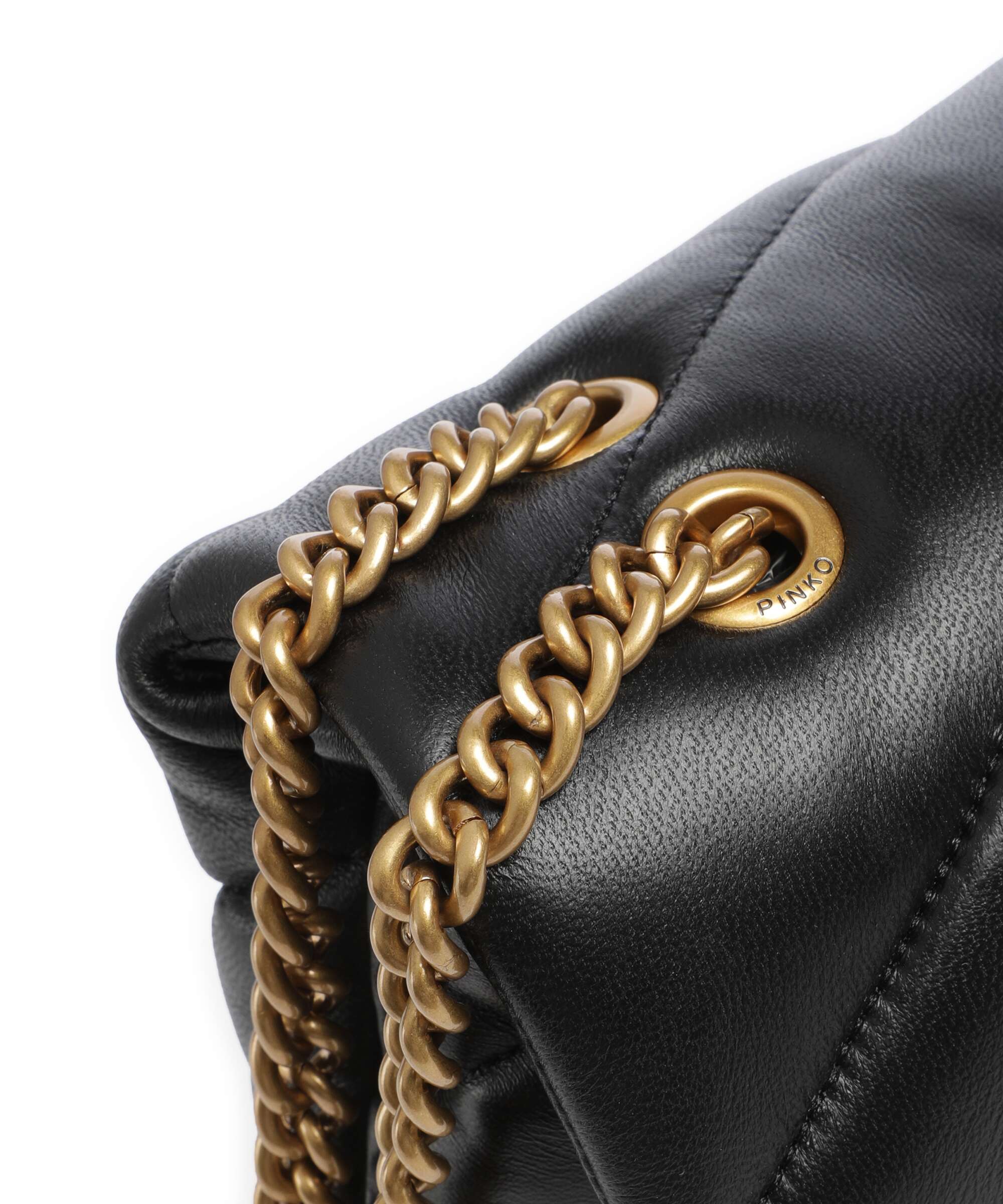 Pinko Love Puff Classic New Buckle Shoulder bag nero/antique gold