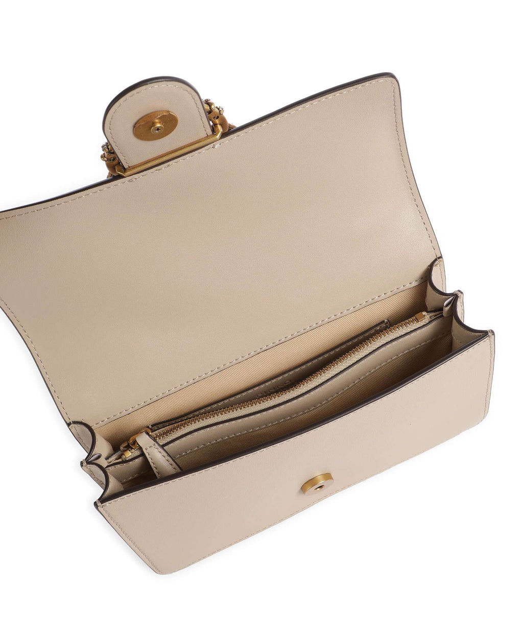 Pinko Love One Mini New Buckle Crossbody bag beige/grigio fumo/antique gold