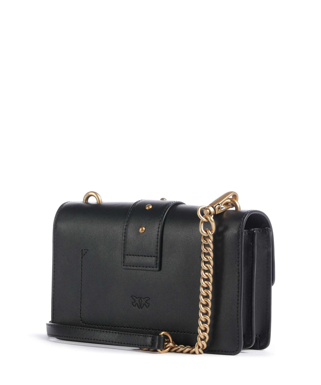 Pinko Love One Mini New Buckle Crossbody bag nero/antique gold