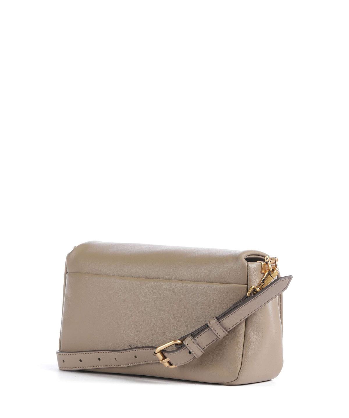 Pinko Click Soft Horizontal Mini Crossbody bag grigio talpa/antique gold