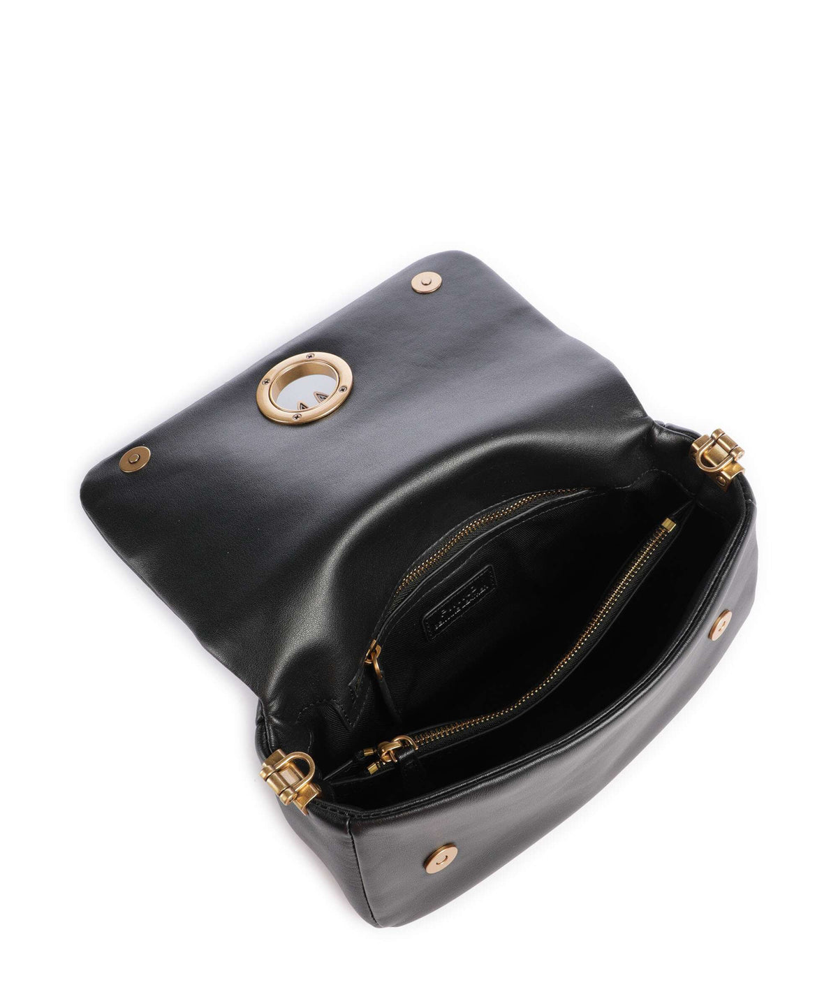 Pinko Click Soft Horizontal Mini Crossbody bag nero/antique gold