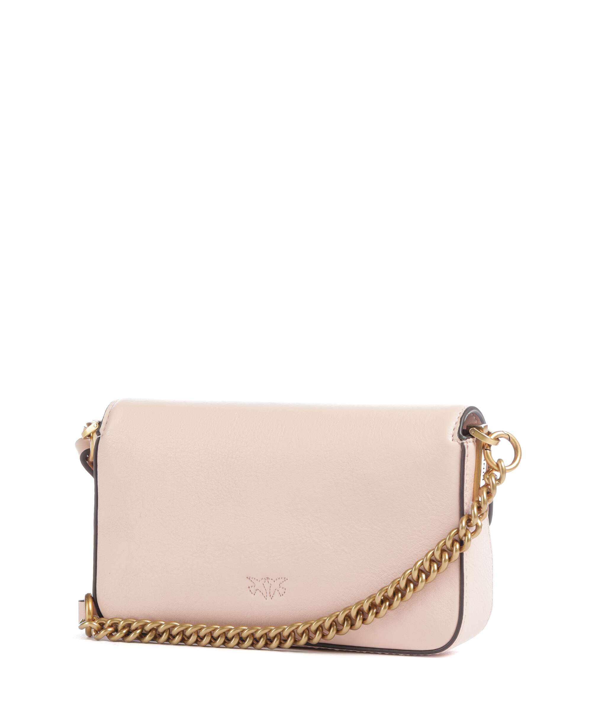 Pinko Love One Baby Slouchy Crossbody bag rosa cammeo/antique gold