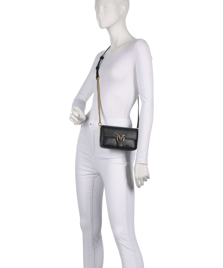 Pinko Love One Baby Slouchy Crossbody bag nero/antique gold