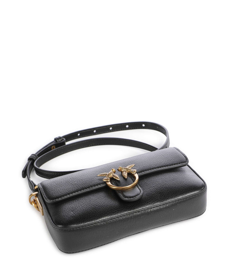 Pinko Love One Baby Slouchy Crossbody bag nero/antique gold
