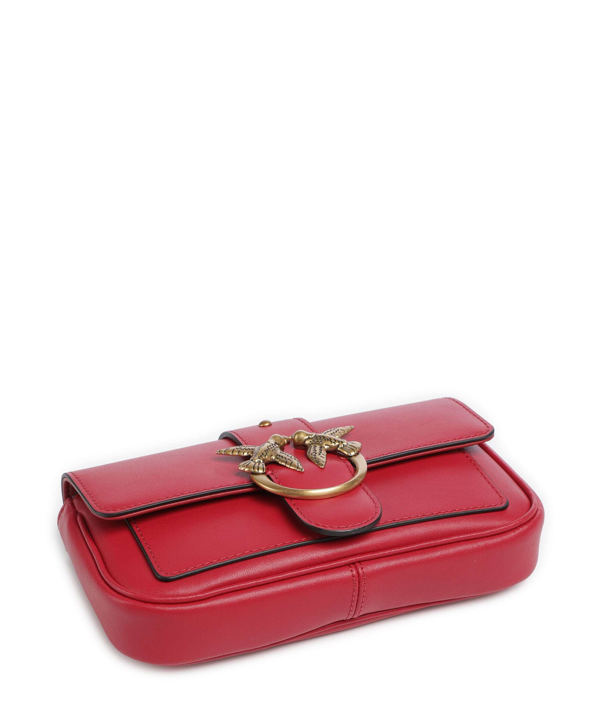 Pinko Love One Pocket Wallet rosso rio/antique gold