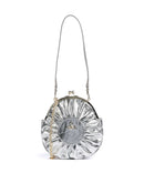 Vivienne Westwood Rosie Frame Metallic Crinkle Sac bandoulière silver