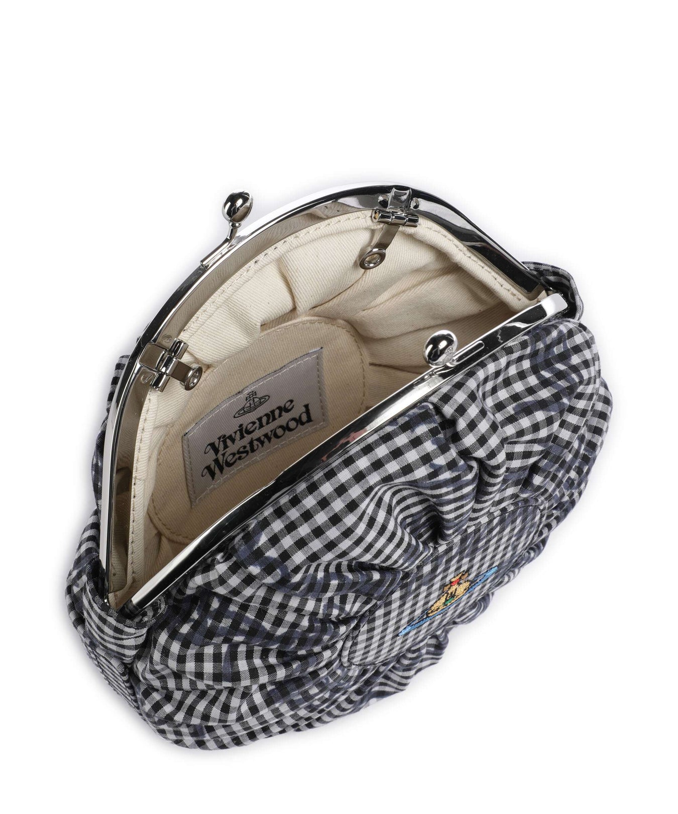 Vivienne Westwood Rosie Frame Print Classic Crossbody bag gingham/black