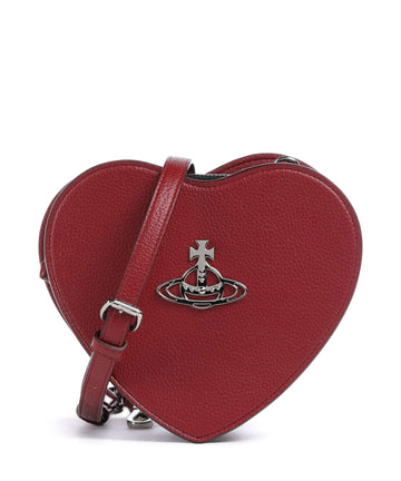 Vivienne Westwood Louise Heart Grain Borsa a tracolla red
