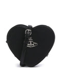 Vivienne Westwood Louise Heart Grain Crossbody bag black