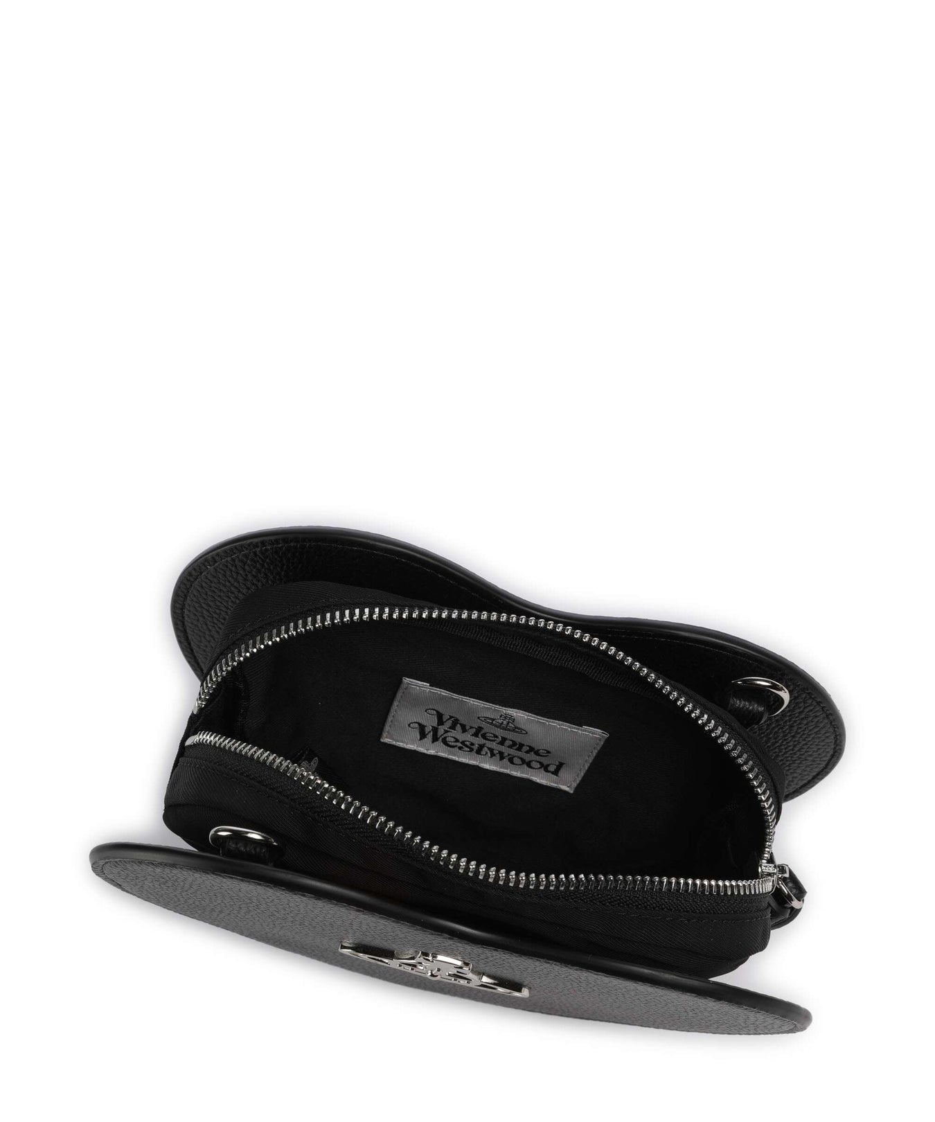 Vivienne Westwood Louise Heart Grain Crossbody bag black